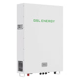 Side view of GSL Energy 51.2V 280Ah LiFePO4 battery with handle and IP65-rated enclosure